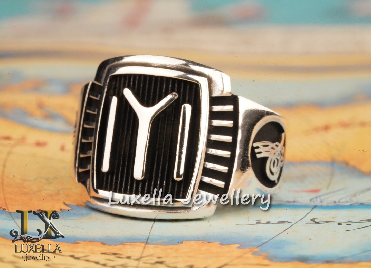 Kayi Tribe Ring - Dirilis Ertugrul Ring - IYI Kayi Symbol Ring - Kayi Tribe Silver Men's Ring - Sterling Silver 925 Turkish Men's Ring