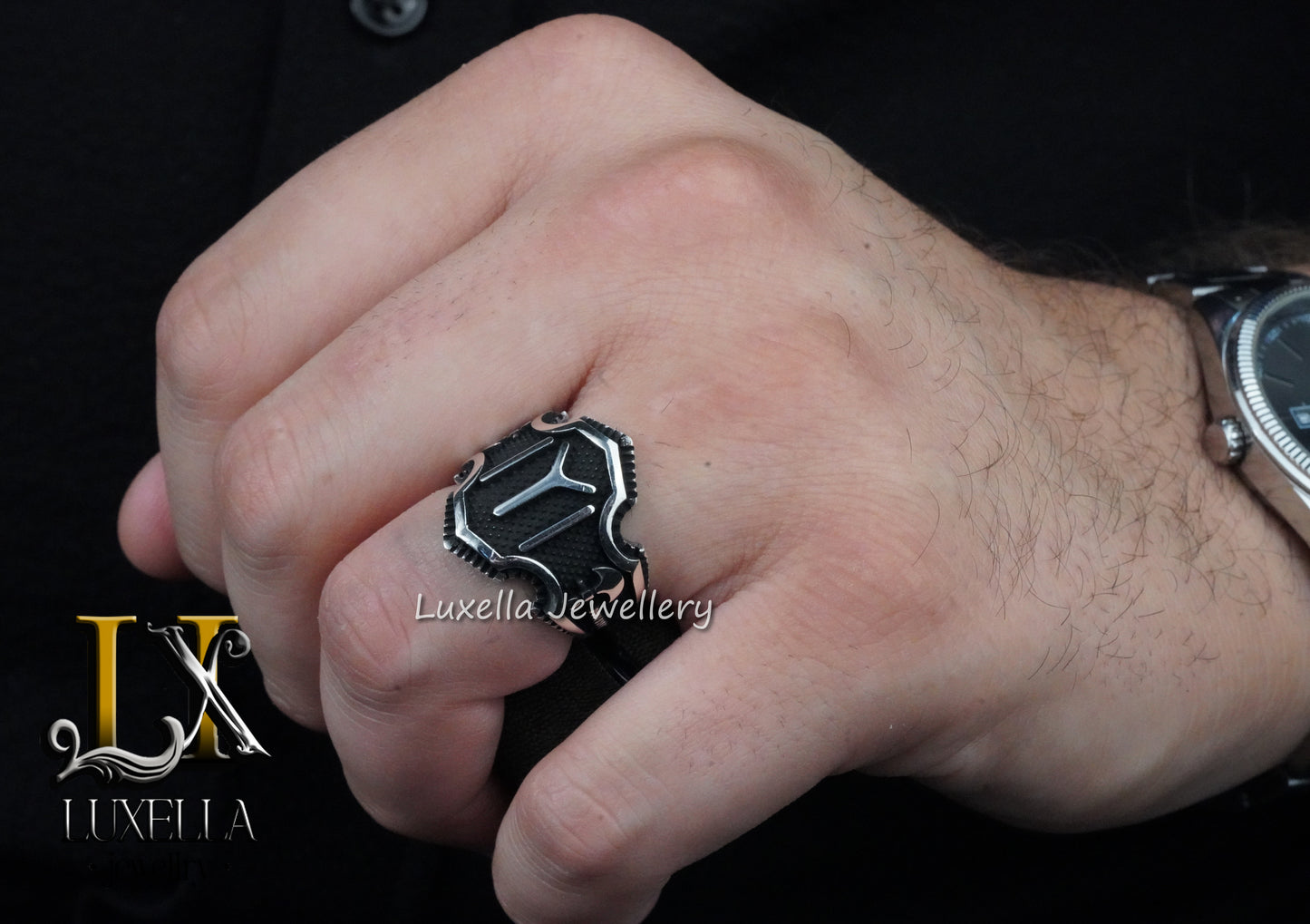 Kayi Tribe Ring - Dirilis Ertugrul Ring - IYI Kayi Symbol Ring - Kayi Tribe Silver Men's Ring - Sterling Silver 925 Turkish Men's Ring